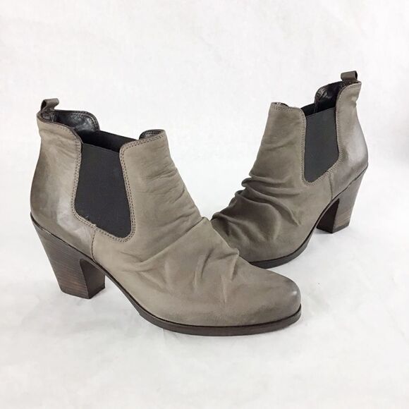 Paul Green Jano Gray Nubuck Chelsea Ankle Boot - Picture 1 of 9